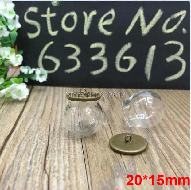 Free ship! 20sets/lot bronze color 20*15mm clear glass globe & 16mm base set glass globes set glass vial pendant glass cover
Free ship! 20sets/lot bronze color 20*15mm clear glass globe & 16mm base set glass globes set glass vial pendant glass cover