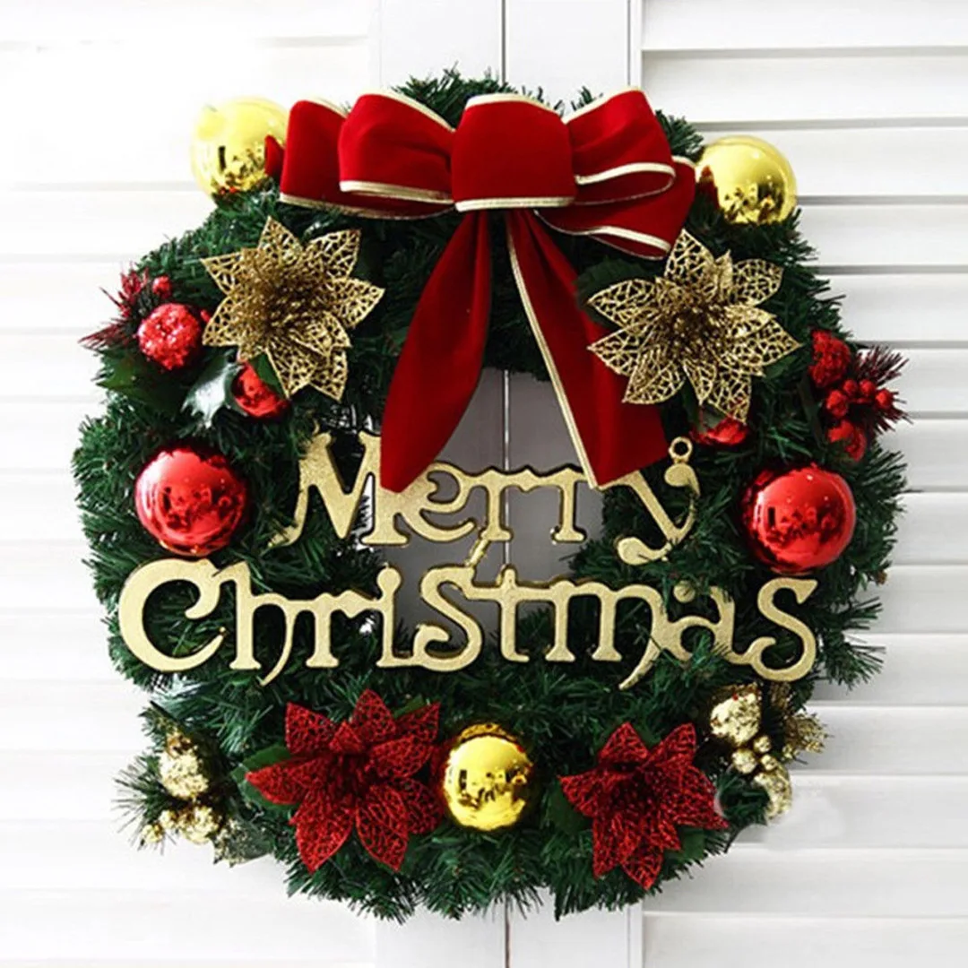 300*300mm Christmas Wall Garland Flower Ornaments Wreath Xmas Home Party Door Decor
300*300mm Christmas Wall Garland Flower Ornaments Wreath Xmas Home Party Door Decor