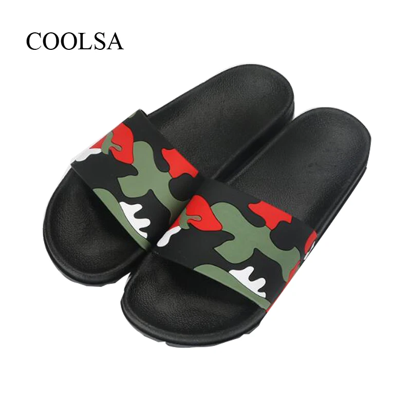 COOLSA Men's Summer New Camouflage Slippers Casual Comfortable Home Flip Flops Thick Soles Non-slip Slides Large Size Wholesale
COOLSA Men's Summer New Camouflage Slippers Casual Comfortable Home Flip Flops Thick Soles Non-slip Slides Large Size Wholesale