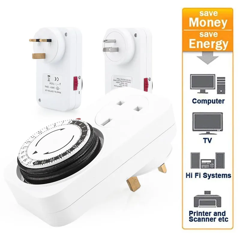 UK/US 24 Hours Socket Switch Programmable Timer Socket Intelligent Smart Indoor Outlet 24 Hours Programmable Timer Socket
UK/US 24 Hours Socket Switch Programmable Timer Socket Intelligent Smart Indoor Outlet 24 Hours Programmable Timer Socket