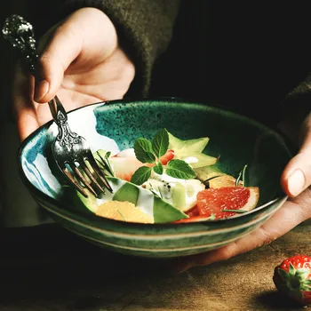 NIMITIME Japanese Style Ceramic Noodle Bowl Soup Under Glaze Color Bowl Chinese Home Fruit Salad Dinner Bowl Tableware
NIMITIME Japanese Style Ceramic Noodle Bowl Soup Under Glaze Color Bowl Chinese Home Fruit Salad Dinner Bowl Tableware