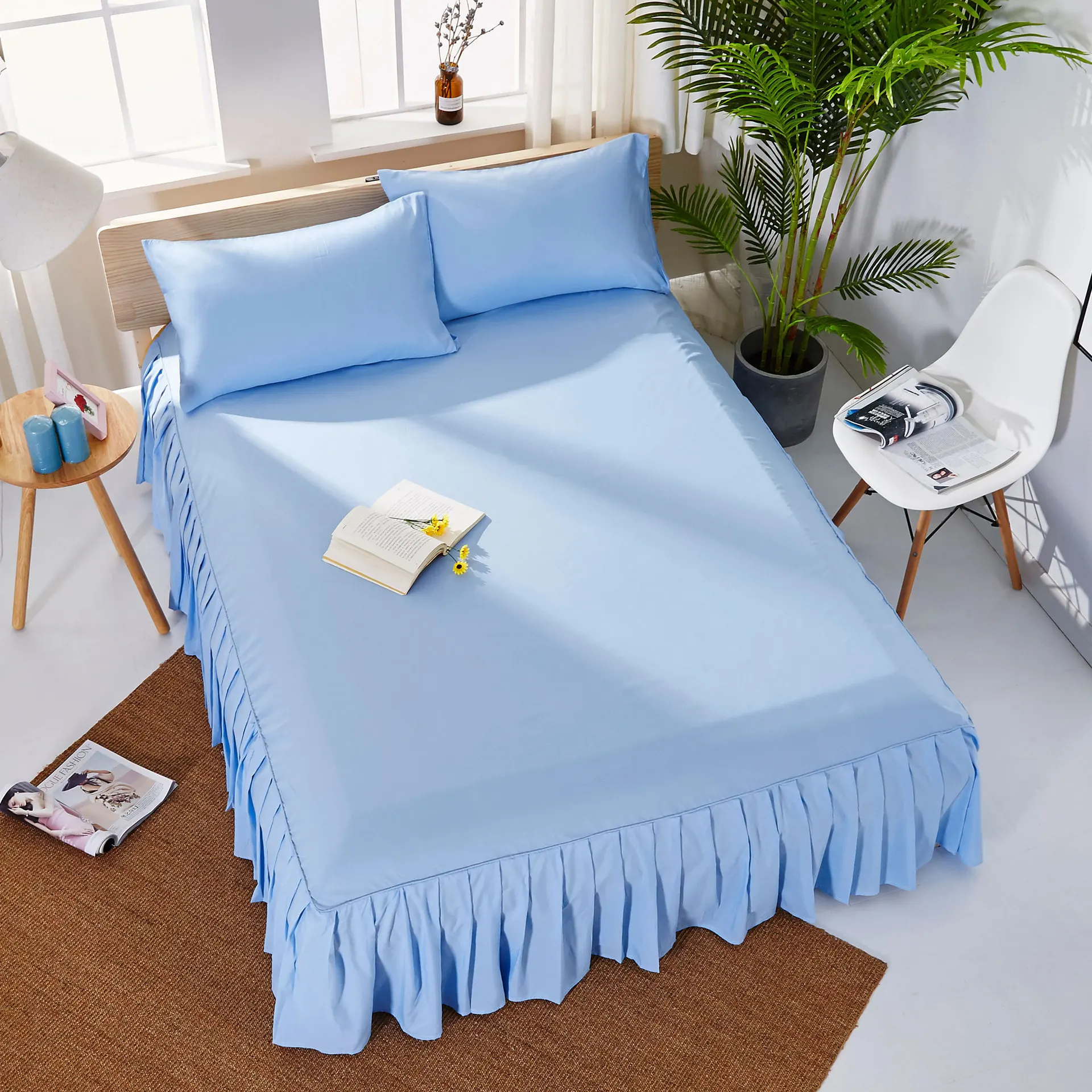 Hotel Home Polyester Bed Covers 9 Colors Emf Protection 4 Size Coverlets Ruffle Pastoral Style Linen Duvet Cover Fit Bedspread
Hotel Home Polyester Bed Covers 9 Colors Emf Protection 4 Size Coverlets Ruffle Pastoral Style Linen Duvet Cover Fit Bedspread