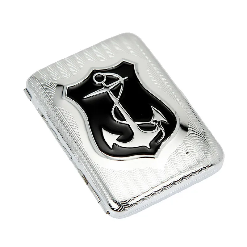 16 cigarette weigh anchor Chrome plated brass cigarette case clip box cigarette box
16 cigarette weigh anchor Chrome plated brass cigarette case clip box cigarette box