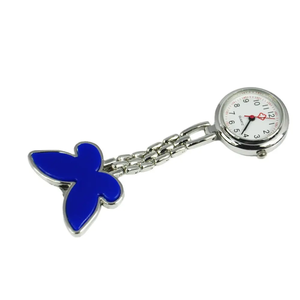 Practical Delicate Stainless Steel Quartz Nurse/Doctors Pocket Fob Watch with Blue Butterfly Decoration
Practical Delicate Stainless Steel Quartz Nurse/Doctors Pocket Fob Watch with Blue Butterfly Decoration