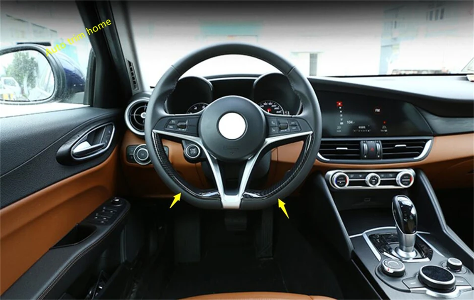 LAPETUS ABS Steering Wheel Strip Lid Cover Trim 2 Pcs For Alfa Romeo Giulia 2016 2017 2018 2019 Carbon Fiber Look Accessories
LAPETUS ABS Steering Wheel Strip Lid Cover Trim 2 Pcs For Alfa Romeo Giulia 2016 2017 2018 2019 Carbon Fiber Look Accessories