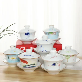 TANGPIN ceramic gaiwan teacup handpainted ceramic teapot porcelain cup chinese kung fu tea sets
TANGPIN ceramic gaiwan teacup handpainted ceramic teapot porcelain cup chinese kung fu tea sets