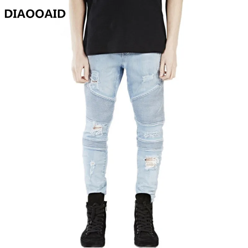 2017 high street clothing designer pants blue/black destroyed mens slim denim straight biker jeans skinny male swag ripped
2017 high street clothing designer pants blue/black destroyed mens slim denim straight biker jeans skinny male swag ripped