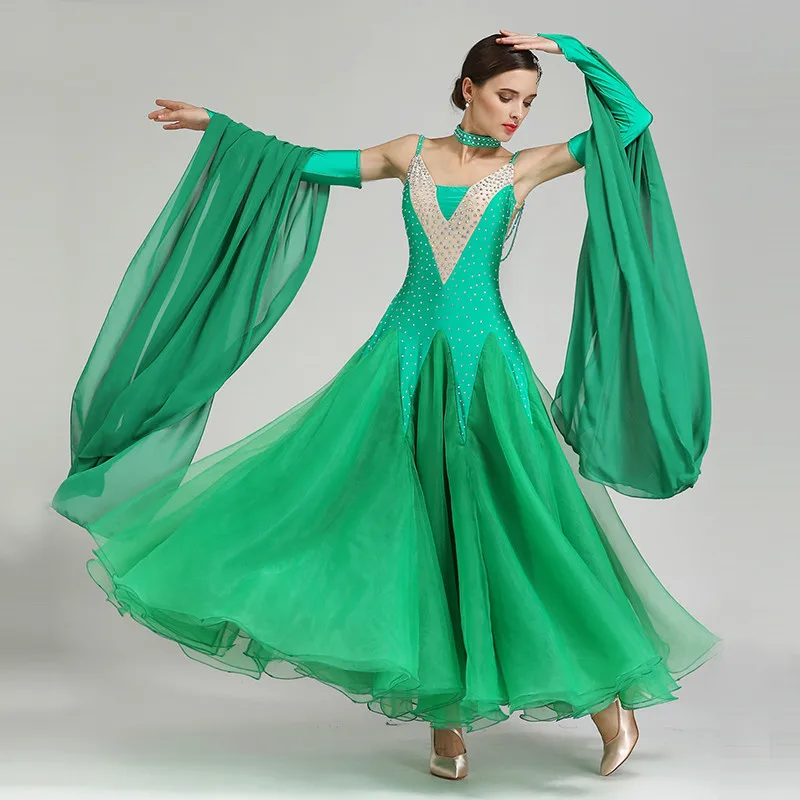 High Quality Green Blue Red Ballroom Dance Dresses Standard Ballroom Dancing Dress Competition Standard Dance Dress Waltz Dress
High Quality Green Blue Red Ballroom Dance Dresses Standard Ballroom Dancing Dress Competition Standard Dance Dress Waltz Dress
