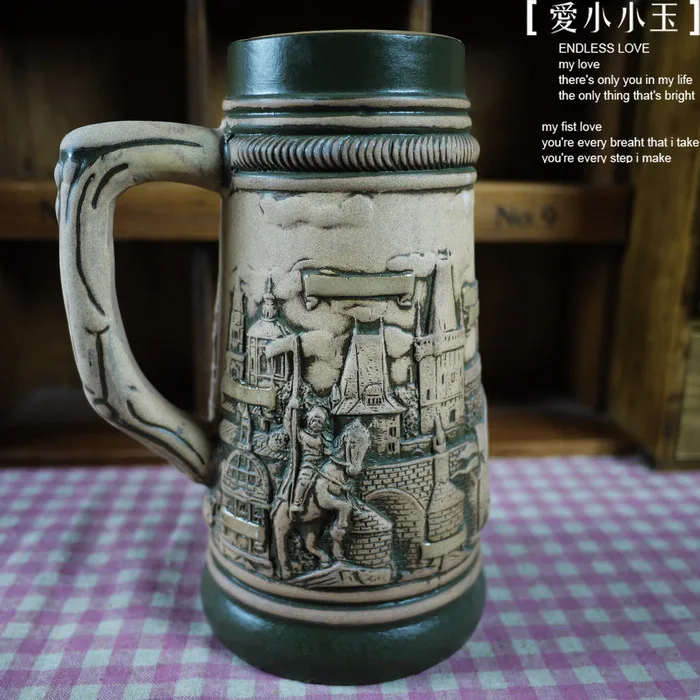 2016 New Arrival Ceramic German Beer Mug Czech Holy Knight Hand Painted Mugs Embossed Pattern Coffee Cup 8*14*19cm
2016 New Arrival Ceramic German Beer Mug Czech Holy Knight Hand Painted Mugs Embossed Pattern Coffee Cup 8*14*19cm