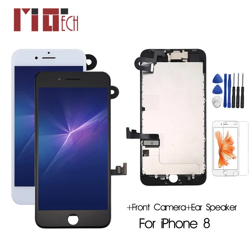 For iPhone 8 8G LCD Display 3D Touch Screen Digitizer Full Assembly Replacement +Front Camera+Ear Specker For iPhone 6 6s 7 8
For iPhone 8 8G LCD Display 3D Touch Screen Digitizer Full Assembly Replacement +Front Camera+Ear Specker For iPhone 6 6s 7 8