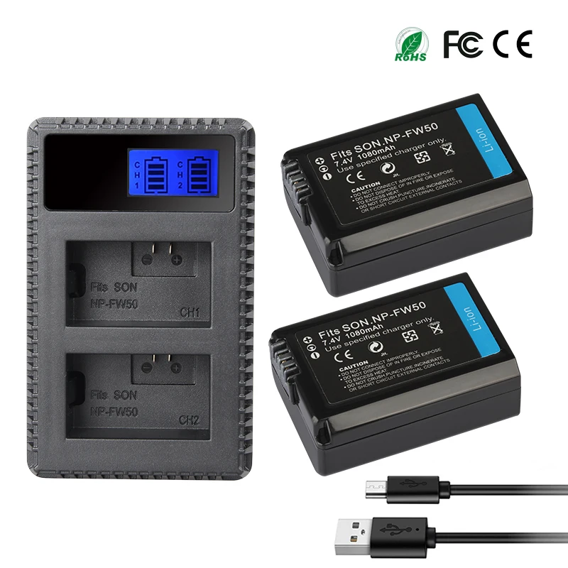 NP-FW50 Battery 1020mAh NP FW50 For Sony a7m2 a7r2 S2 NP FW50 a6500 a6300 a6000 a5000 a3000 NEX-3 QX1 Batteries/FW50 Charger
NP-FW50 Battery 1020mAh NP FW50 For Sony a7m2 a7r2 S2 NP FW50 a6500 a6300 a6000 a5000 a3000 NEX-3 QX1 Batteries/FW50 Charger