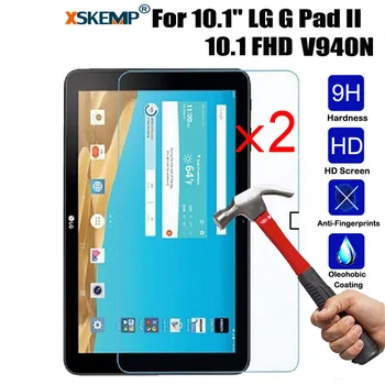 XSKEMP 2Pcs/Lot LCD Screen Protector Tempered Glass For LG GPAD 2 V940N 10.1 9H 0.3mm Ultra Thin Tablet PC Protective Guard Film
XSKEMP 2Pcs/Lot LCD Screen Protector Tempered Glass For LG GPAD 2 V940N 10.1 9H 0.3mm Ultra Thin Tablet PC Protective Guard Film