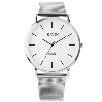 KEVIN Simple Style Elegant Mesh Stainless Steel Band Strap Quartz Wrist Watch Men Women Watches Neuter Clock Hours Gift Relogio
KEVIN Simple Style Elegant Mesh Stainless Steel Band Strap Quartz Wrist Watch Men Women Watches Neuter Clock Hours Gift Relogio