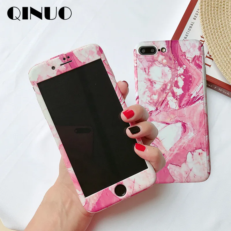 QINUO 360 Degree Full Cover Marble Case for iPhone 6 6S 7 8 Plus 5 5S SE Matte Hard Case For iPhone X XS Max XR Tempered Glass
QINUO 360 Degree Full Cover Marble Case for iPhone 6 6S 7 8 Plus 5 5S SE Matte Hard Case For iPhone X XS Max XR Tempered Glass