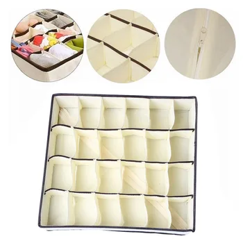 24 Beige Non-woven Underwear Storage Box Foldable Socks Underpants Neck ties Bras Storage Bag
24 Beige Non-woven Underwear Storage Box Foldable Socks Underpants Neck ties Bras Storage Bag