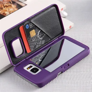 50pcs Luxury Cosmetic Makeup Mirror Case with Card Slot 3D Dual Layer Wallet Cases Back Cover for Samsung Galaxy S7 Edge
50pcs Luxury Cosmetic Makeup Mirror Case with Card Slot 3D Dual Layer Wallet Cases Back Cover for Samsung Galaxy S7 Edge