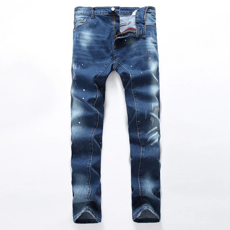 Fashion Hi-Street Mens Splash Ink Ripped Biker Denim Jeans Famous Brand Designer Skinny Motorcycle Jeans Mens Distressed Jeans
Fashion Hi-Street Mens Splash Ink Ripped Biker Denim Jeans Famous Brand Designer Skinny Motorcycle Jeans Mens Distressed Jeans