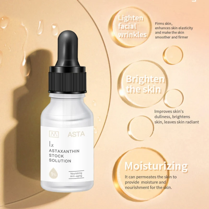 15ml Natural Astaxanthin primary liquid Deep Repair Antioxidant Facial Serum Lighten melanin Skin Whitening Anti aging
15ml Natural Astaxanthin primary liquid Deep Repair Antioxidant Facial Serum Lighten melanin Skin Whitening Anti aging