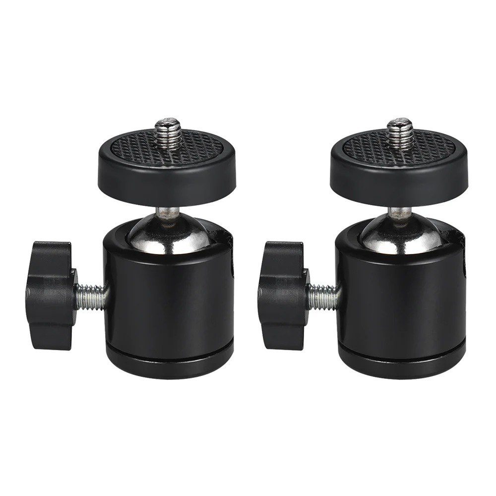 2pcs 360 Degree Rotating Swivel Mini Tripod Ball Head w/1/4" Screw Thread Base Mount for DLSR Camera Camcorder LED Light Bracket
2pcs 360 Degree Rotating Swivel Mini Tripod Ball Head w/1/4" Screw Thread Base Mount for DLSR Camera Camcorder LED Light Bracket