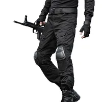 Tactical Pants Military Cargo Pants Men Camouflage Pantalon Frog Pants Knee Pads Work Trousers Army Hunter SWAT Combat Trousers image