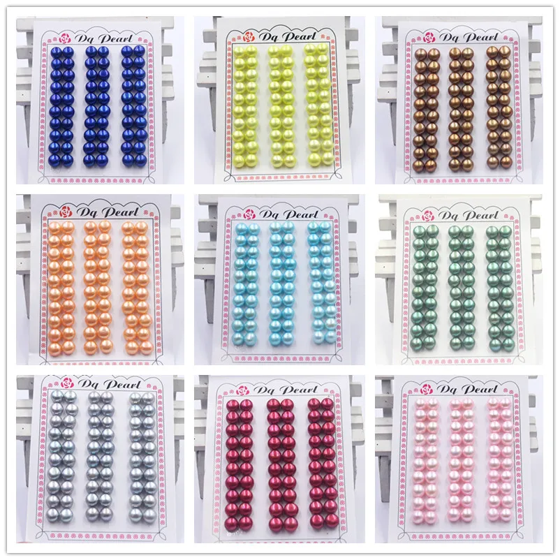 Free Shipping 10 Colors 30Pairs 7-8mm Wholesale Half Drilled Hole Button Coin Natural Freshwater Loose Pearl Beads
Free Shipping 10 Colors 30Pairs 7-8mm Wholesale Half Drilled Hole Button Coin Natural Freshwater Loose Pearl Beads