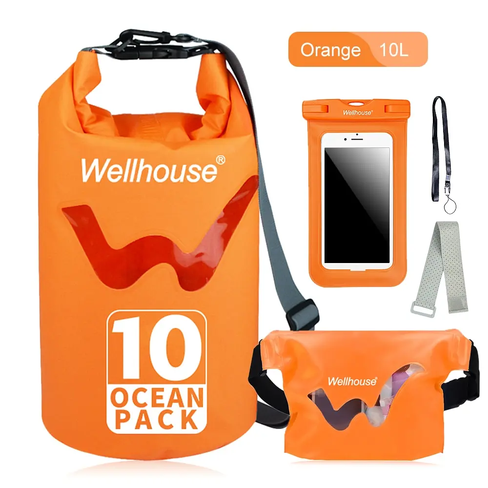New Inflatable Set of 3 Waterproof Dry Bag Waist Pack and Phone Case Outdoor Beach Storage Bags for Kayking Rafting Boating
New Inflatable Set of 3 Waterproof Dry Bag Waist Pack and Phone Case Outdoor Beach Storage Bags for Kayking Rafting Boating