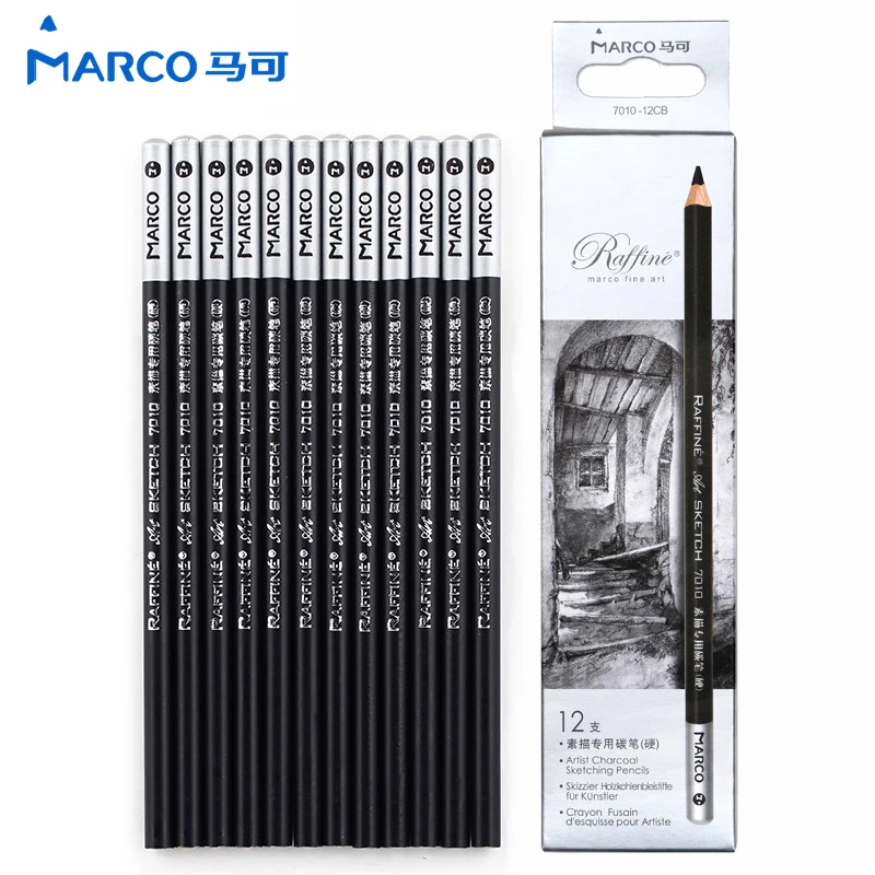 Marco Raffine Standard Pencil 7010 Series 12 Pieces/Box Professional Art Sketch Pencils Drawing Pencils Set Soft/Neutral/Hard
Marco Raffine Standard Pencil 7010 Series 12 Pieces/Box Professional Art Sketch Pencils Drawing Pencils Set Soft/Neutral/Hard