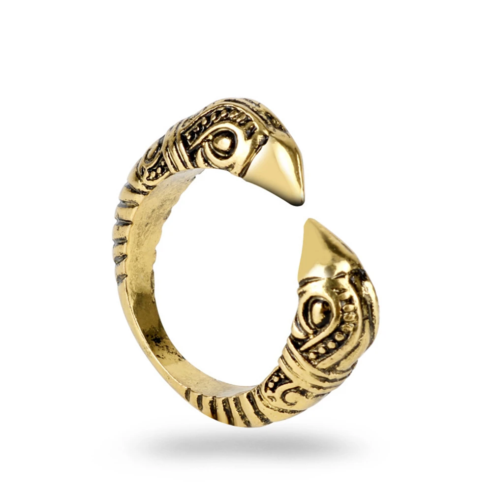 Retro Viking Open Raven Head Ring For Men Punk Adjustable Dragon Finger Rings Norse Runes Nordic Talisman Amulet Jewelry Gift
Retro Viking Open Raven Head Ring For Men Punk Adjustable Dragon Finger Rings Norse Runes Nordic Talisman Amulet Jewelry Gift