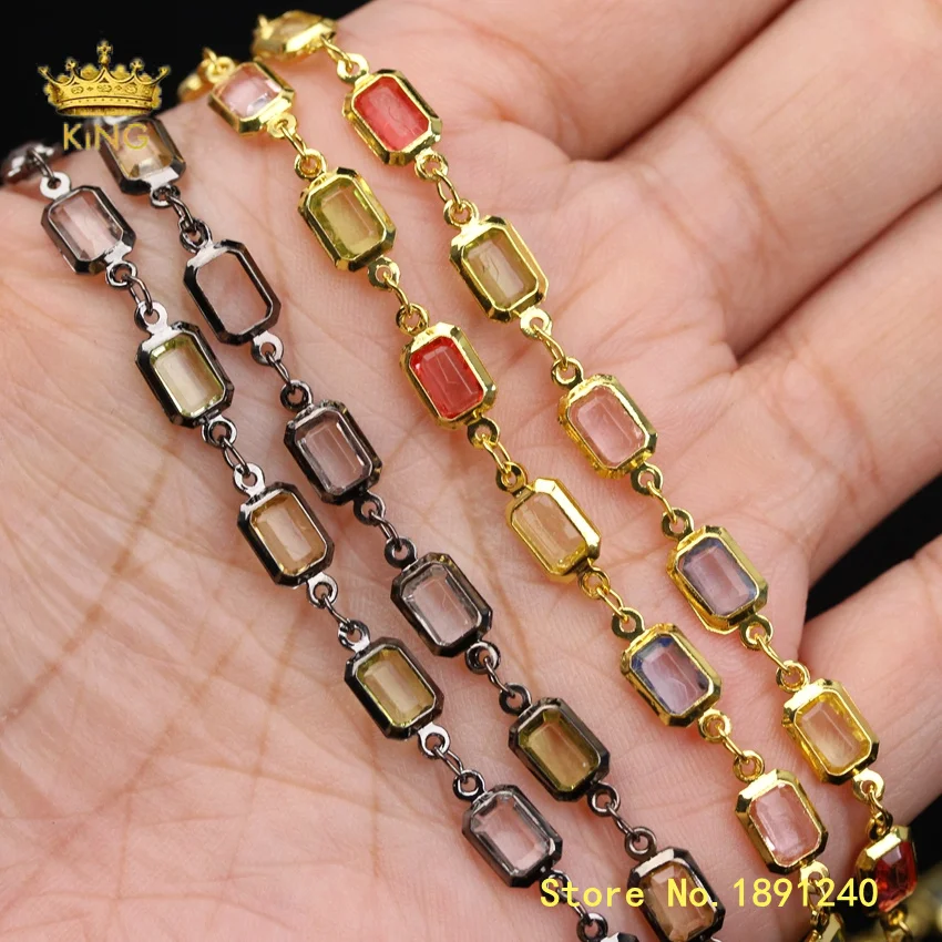 5meter Colourful Glass Crystal Links Beaded Chain,Rectangle Glass Wire Wrapped Rosary Chains Findings Glasses Chain Bulk ZJ328
5meter Colourful Glass Crystal Links Beaded Chain,Rectangle Glass Wire Wrapped Rosary Chains Findings Glasses Chain Bulk ZJ328