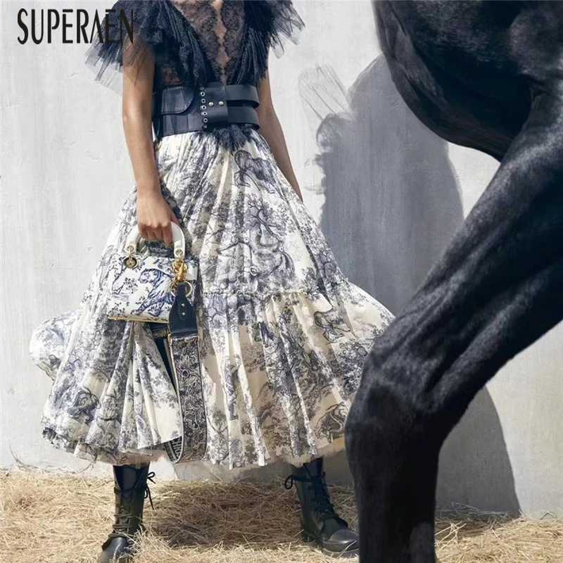 SuperAen 2019 Spring and Summer New Women Skirt Fashion Linen Cotton Skirt Female Casual Wild Fashion Print Women Skirts
SuperAen 2019 Spring and Summer New Women Skirt Fashion Linen Cotton Skirt Female Casual Wild Fashion Print Women Skirts