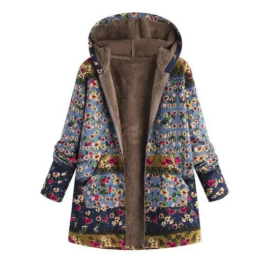 hooded Coats Cotton Winter Jacket Womens Outwear coat Warm Outwear Floral Print Hooded Pockets Vintage Oversize Coats
hooded Coats Cotton Winter Jacket Womens Outwear coat Warm Outwear Floral Print Hooded Pockets Vintage Oversize Coats