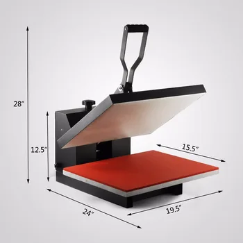 VEVOR Heat Press 16" X 24" (40 X 60cm) Heat Transfer Tool T-Shirt Sublimation Machine
VEVOR Heat Press 16" X 24" (40 X 60cm) Heat Transfer Tool T-Shirt Sublimation Machine