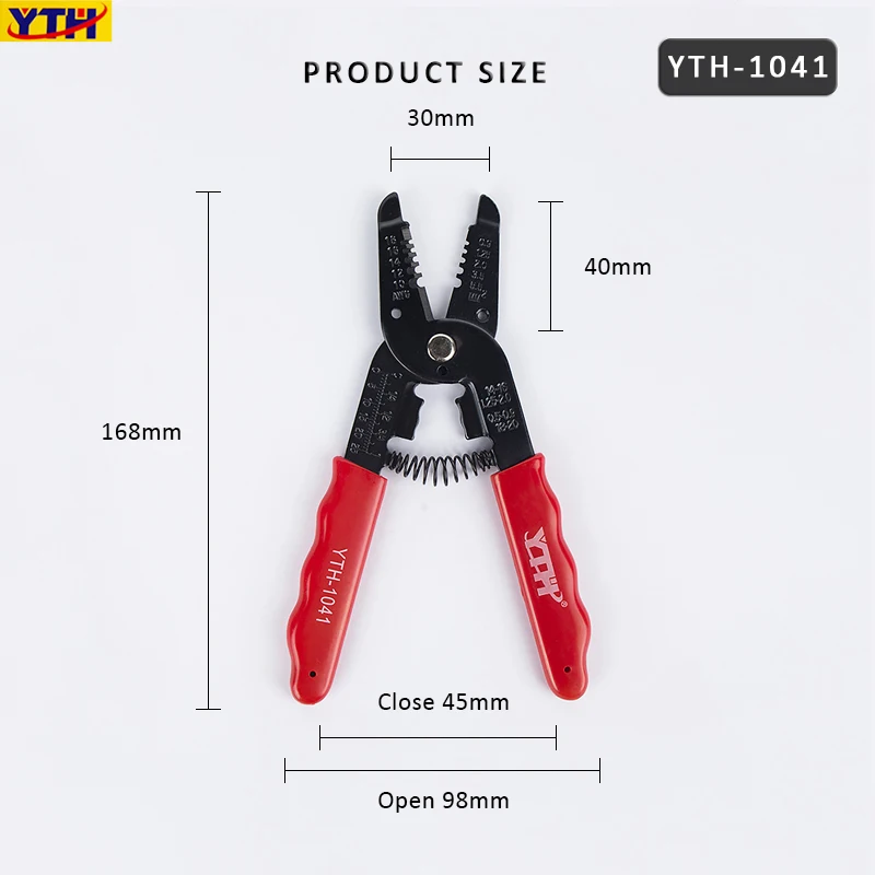 YTH 1041 Wire Cable Stripper Steel Wire Stripping Pliers Multifunctional Decrustation Pliers Cutting Stripping Strippers Tools
YTH 1041 Wire Cable Stripper Steel Wire Stripping Pliers Multifunctional Decrustation Pliers Cutting Stripping Strippers Tools