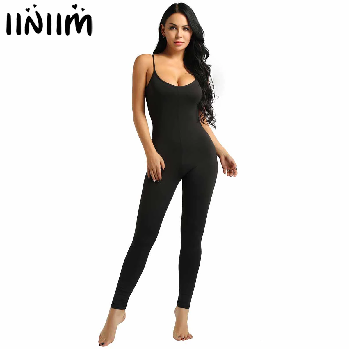 Women Adult One-piece Playsuits Spaghetti Strapped Footless Stretchy Solid Tank Unitard Dancewear Leotard Bodysuit Jumpsuit
Women Adult One-piece Playsuits Spaghetti Strapped Footless Stretchy Solid Tank Unitard Dancewear Leotard Bodysuit Jumpsuit
