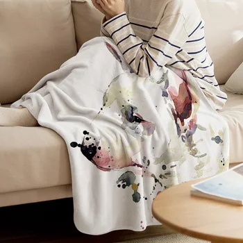 Bull Terrier Puppy Throw Blanket Cartoon Dog Style Dramatic Gesture Warm Microfiber Blanket Flannel Blanket
Bull Terrier Puppy Throw Blanket Cartoon Dog Style Dramatic Gesture Warm Microfiber Blanket Flannel Blanket