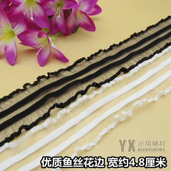 High quality fish silk lace imported wide elastic band tights tight skirt edge stretch fabric width of 4.8cm 6m
High quality fish silk lace imported wide elastic band tights tight skirt edge stretch fabric width of 4.8cm 6m
