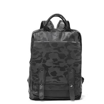 032518 new hot man fashion PU leather backpack student Camouflage printing school bag
032518 new hot man fashion PU leather backpack student Camouflage printing school bag