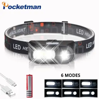 4000LM COB LED Headlight 6-Mode USB Charging Headlamp Camping Flashlight Hunting Frontal by 18650 Battery free shipping
4000LM COB LED Headlight 6-Mode USB Charging Headlamp Camping Flashlight Hunting Frontal by 18650 Battery free shipping