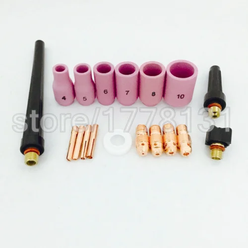 Welding accessories TIG Collet Body Alumina nozzle Back Cap Fit TIG Welding Torch SR WP9 20 25,20PK
Welding accessories TIG Collet Body Alumina nozzle Back Cap Fit TIG Welding Torch SR WP9 20 25,20PK