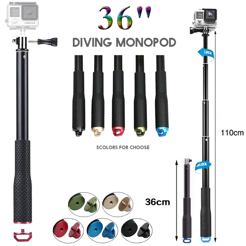 

Extendable handheld Gopro monopod tripod Selfie Stick For Gopro hero5 Hero 5 4 3+ 3 2 SJCAM sj4000 sj5000 sj6000 xiaomi yi II 4K