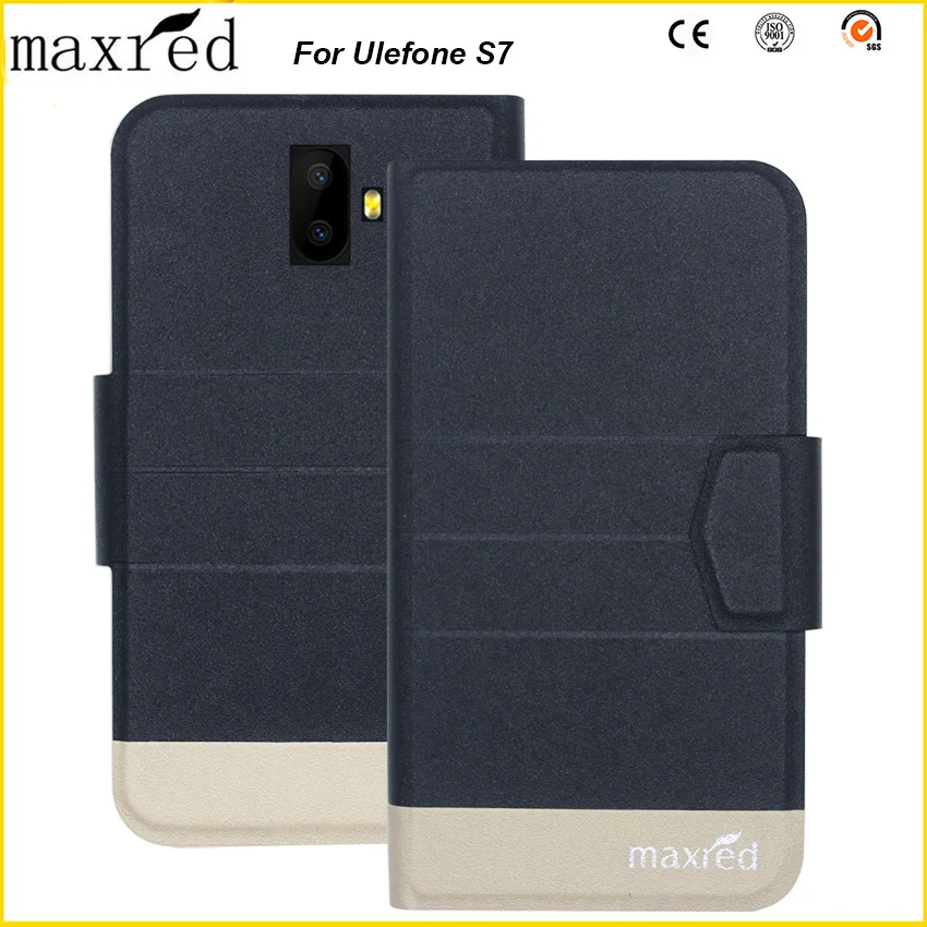 Maxred 5 видов цветов оригинал! Ulefone S7 чехол Высокое качество флип ультра тонкий