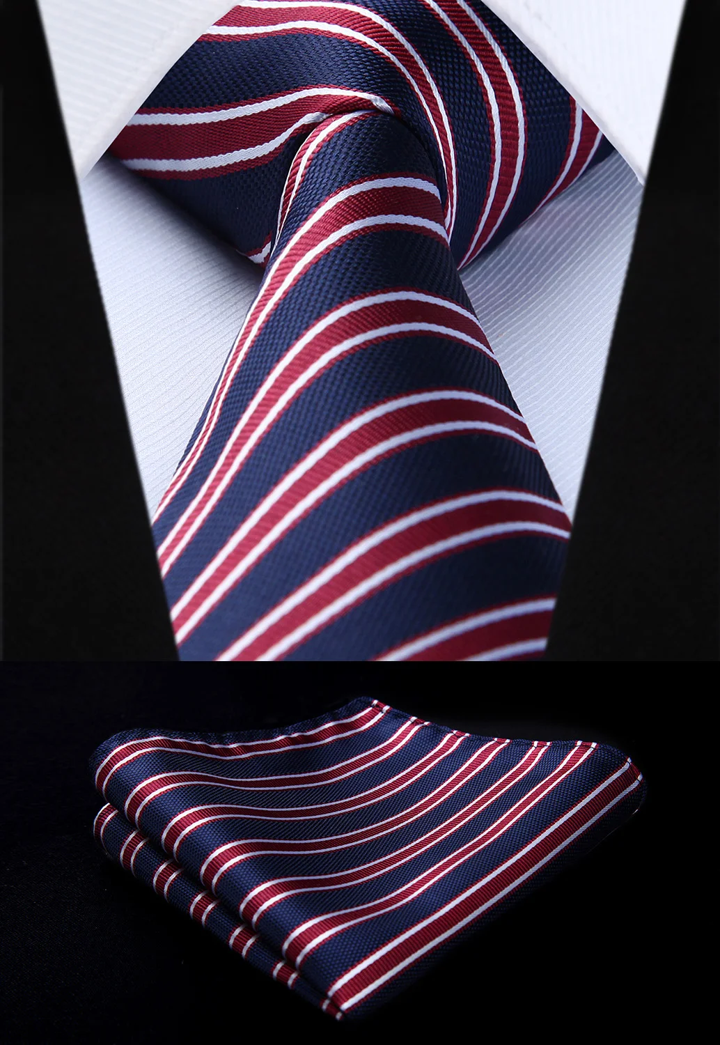 Blue Red Striped 3.4" Silk Tie Party Wedding Handkerchief Set New#TS711R8S Woven Classic Tie Necktie
Blue Red Striped 3.4" Silk Tie Party Wedding Handkerchief Set New#TS711R8S Woven Classic Tie Necktie
