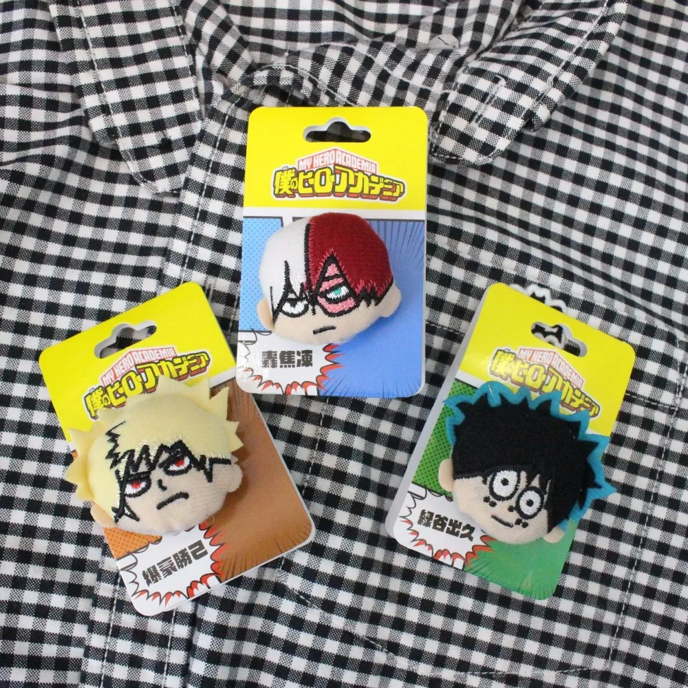 Anime My Hero Academia Izuku Katsuki Shouto Plush brooch badge pin pendant toy Soft Stuffed dolls brooch Gift 
Anime My Hero Academia Izuku Katsuki Shouto Plush brooch badge pin pendant toy Soft Stuffed dolls brooch Gift