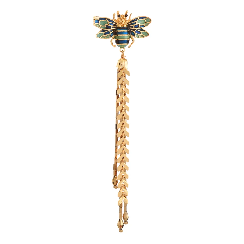 Classic Long Chain Brooches Pins Jewelry Fashion For Women Dress Clothing Bee Brooches Party Wedding Tassel Accessories
Classic Long Chain Brooches Pins Jewelry Fashion For Women Dress Clothing Bee Brooches Party Wedding Tassel Accessories
