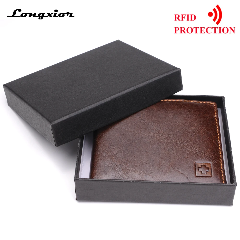 100% Genuine Leather Wallet Men New Brand Purses for men Black Brown Bifold Wallet RFID Blocking Wallets With Gift Box MRF7
100% Genuine Leather Wallet Men New Brand Purses for men Black Brown Bifold Wallet RFID Blocking Wallets With Gift Box MRF7