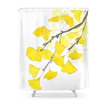 Golden Ginkgo Leaves Shower Curtain Waterproof Polyester Eco-friendly Antibacterial Shower Curtains
Golden Ginkgo Leaves Shower Curtain Waterproof Polyester Eco-friendly Antibacterial Shower Curtains