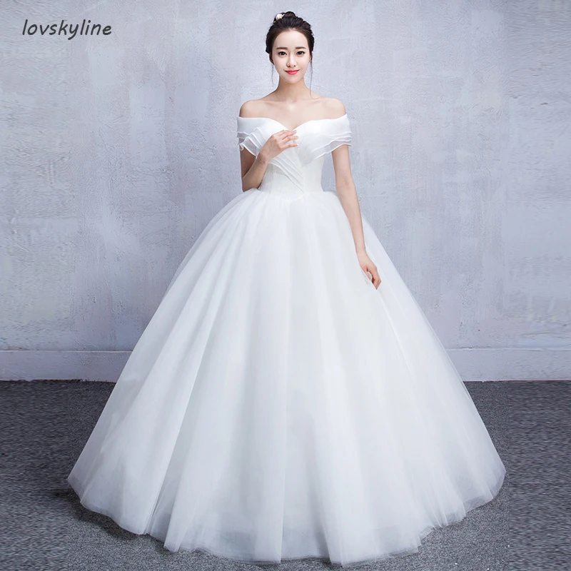 Simple Puffy Wedding Dresses Boat Neck Short Sleeve Princess Wedding Dress New arrival Fashion Custom Plus Sizes
Simple Puffy Wedding Dresses Boat Neck Short Sleeve Princess Wedding Dress New arrival Fashion Custom Plus Sizes