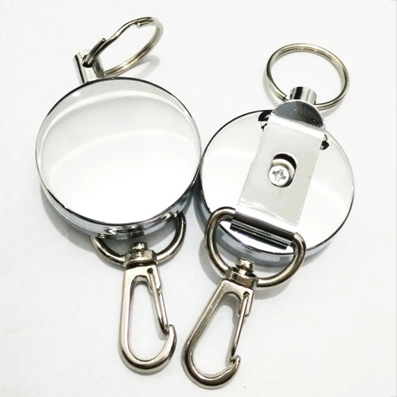 High Strength Steel Wire Practical Badge Spreader Carabiner Retractable Pull Reel Strap Belt Clip Key Chain Camping Travel Kits
High Strength Steel Wire Practical Badge Spreader Carabiner Retractable Pull Reel Strap Belt Clip Key Chain Camping Travel Kits