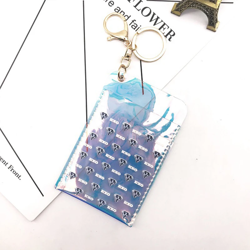 Kpop EXO Keychain Accessories Transparent Laser Card Holder EXO Keyring Pendant EXO Fans Gift Drop Shipping
Kpop EXO Keychain Accessories Transparent Laser Card Holder EXO Keyring Pendant EXO Fans Gift Drop Shipping