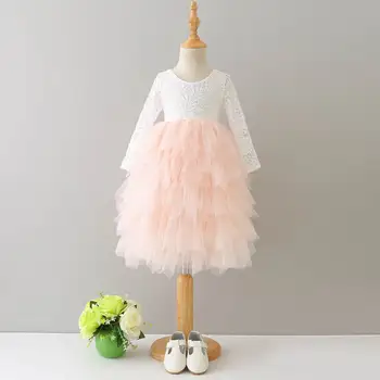 Princess Girls Lace Party Dress Tulle Hollow Out Fall Dress Pretty Children Ruffles Tutu Birthing Holiday Clothes Size 80-150
Princess Girls Lace Party Dress Tulle Hollow Out Fall Dress Pretty Children Ruffles Tutu Birthing Holiday Clothes Size 80-150